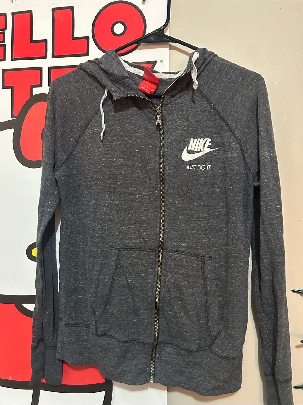 Nike Women’s Dark Gray Zip Hoodie Jacket
